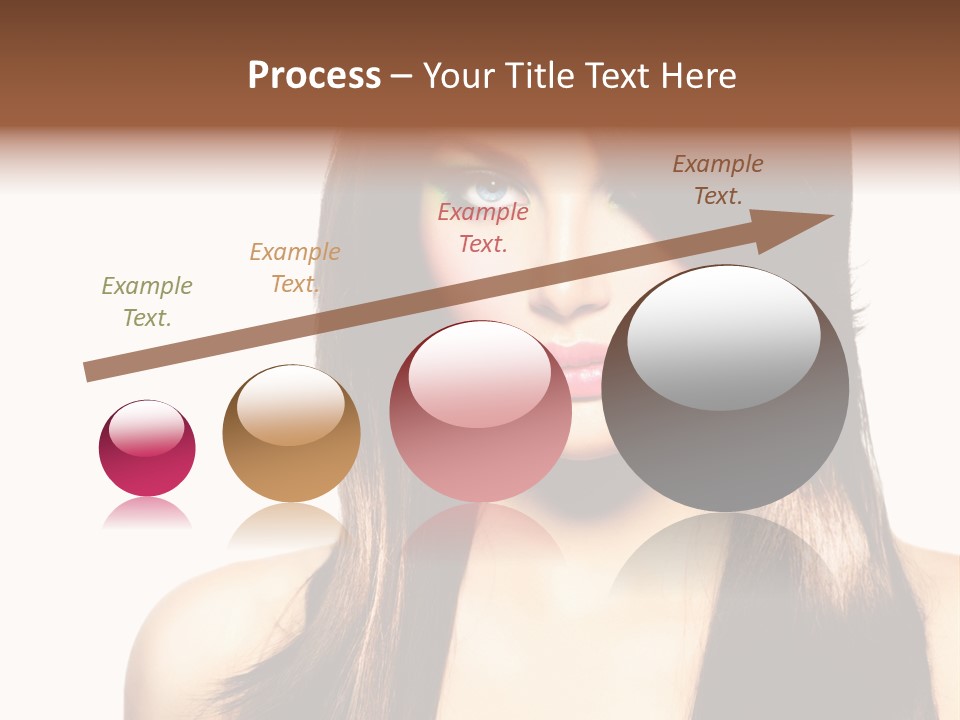 Girl Blue Beauty PowerPoint Template