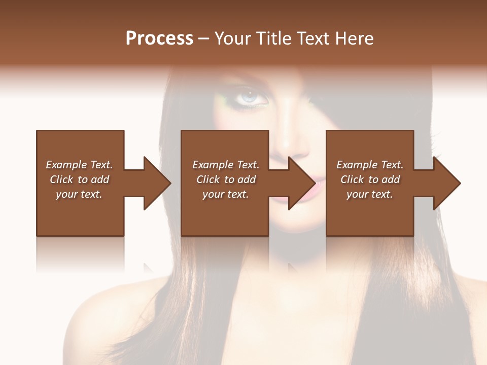 Girl Blue Beauty PowerPoint Template