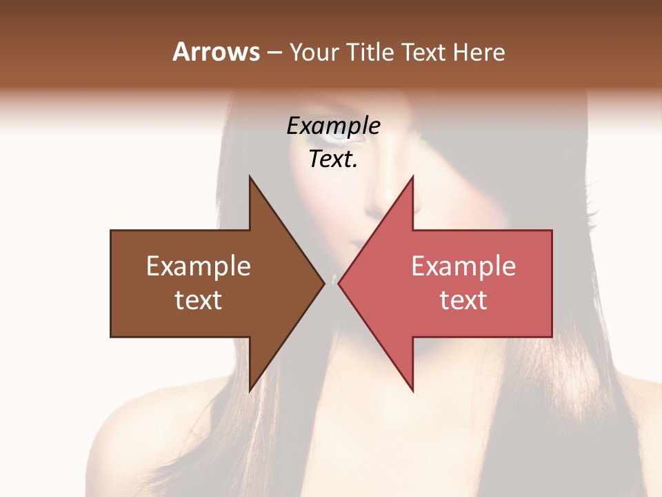 Girl Blue Beauty PowerPoint Template