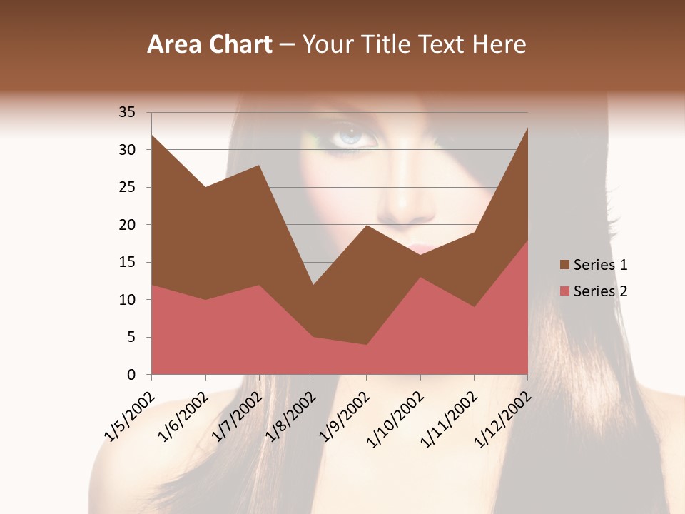 Girl Blue Beauty PowerPoint Template