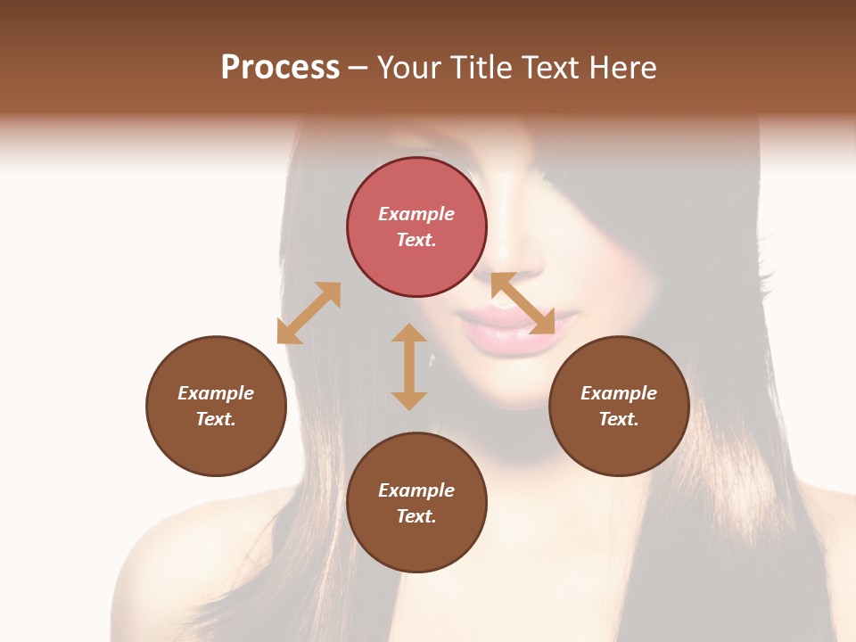 Girl Blue Beauty PowerPoint Template