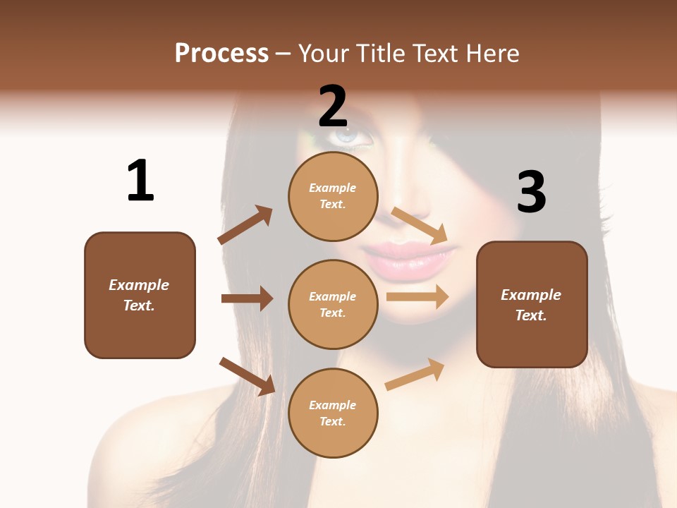 Girl Blue Beauty PowerPoint Template