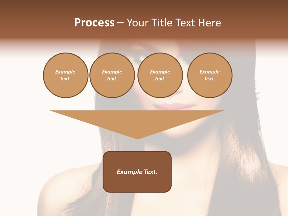 Girl Blue Beauty PowerPoint Template