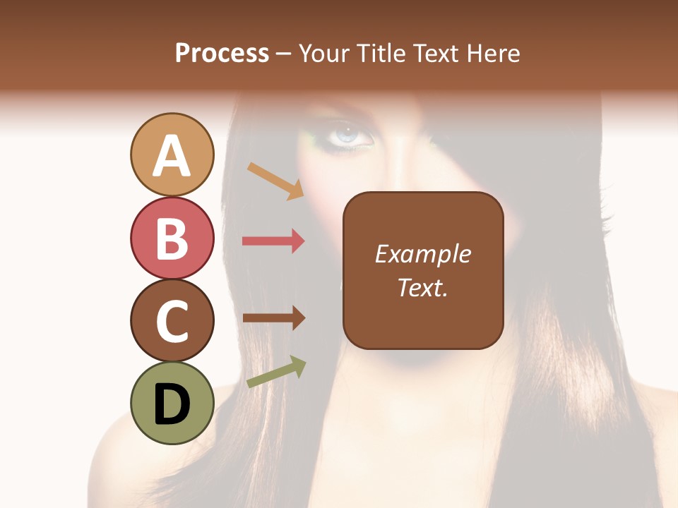 Girl Blue Beauty PowerPoint Template