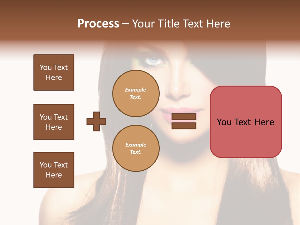 Girl Blue Beauty PowerPoint Template