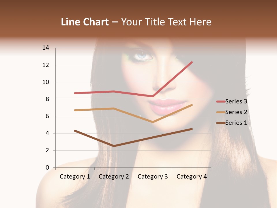 Girl Blue Beauty PowerPoint Template