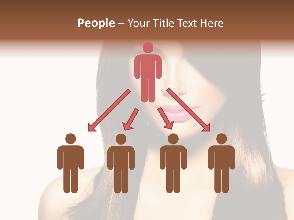 Girl Blue Beauty PowerPoint Template