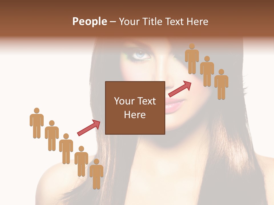 Girl Blue Beauty PowerPoint Template