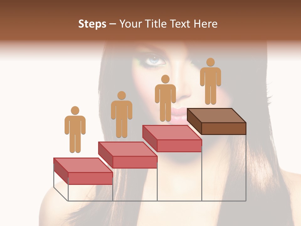 Girl Blue Beauty PowerPoint Template