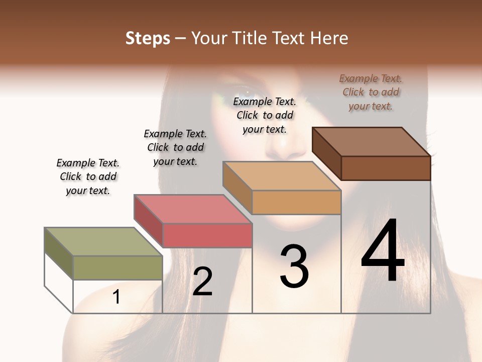 Girl Blue Beauty PowerPoint Template