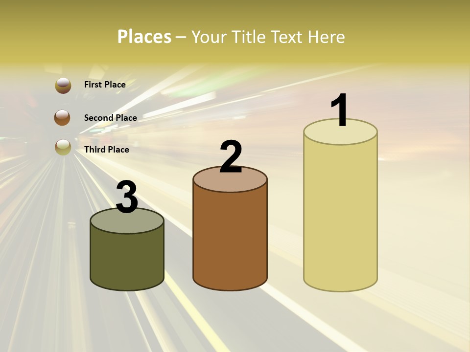 Curve Train Vortex PowerPoint Template