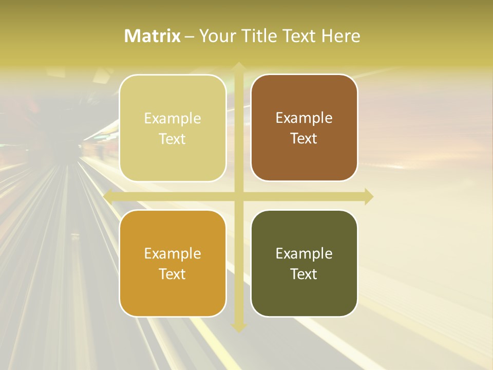 Curve Train Vortex PowerPoint Template