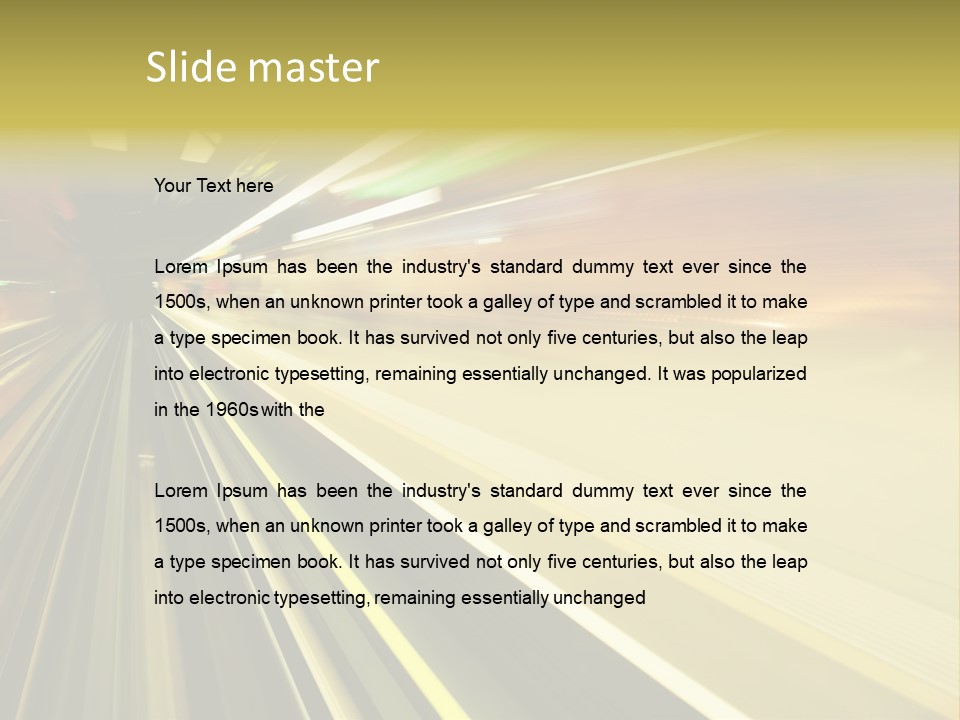 Curve Train Vortex PowerPoint Template