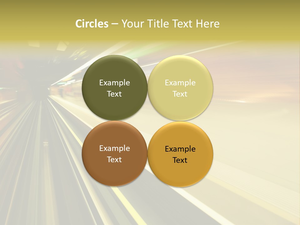 Curve Train Vortex PowerPoint Template