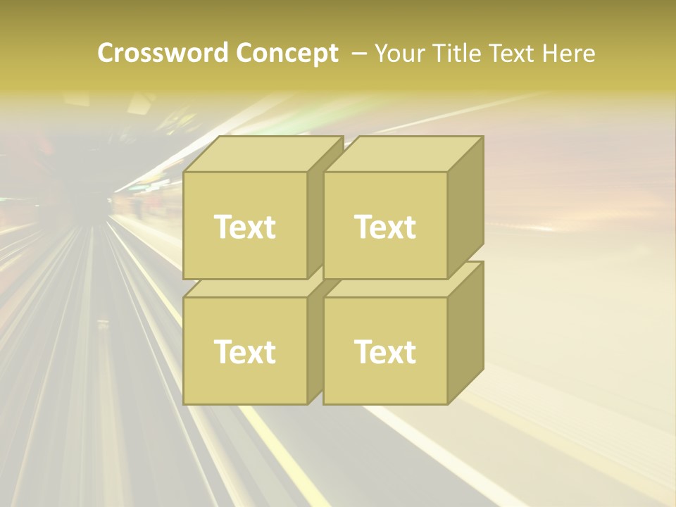 Curve Train Vortex PowerPoint Template