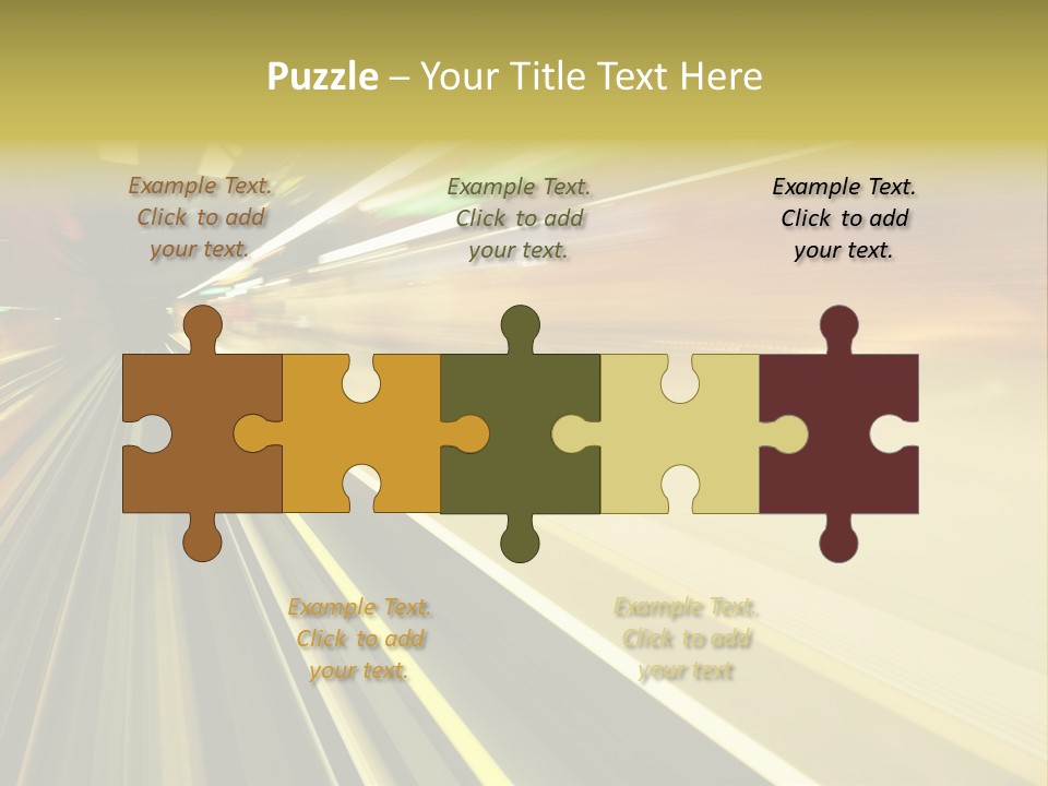 Curve Train Vortex PowerPoint Template