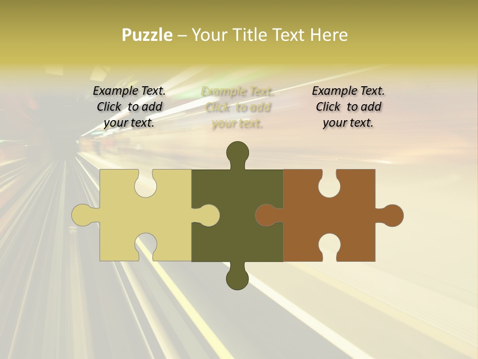 Curve Train Vortex PowerPoint Template