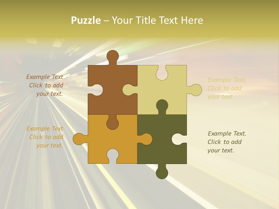 Curve Train Vortex PowerPoint Template