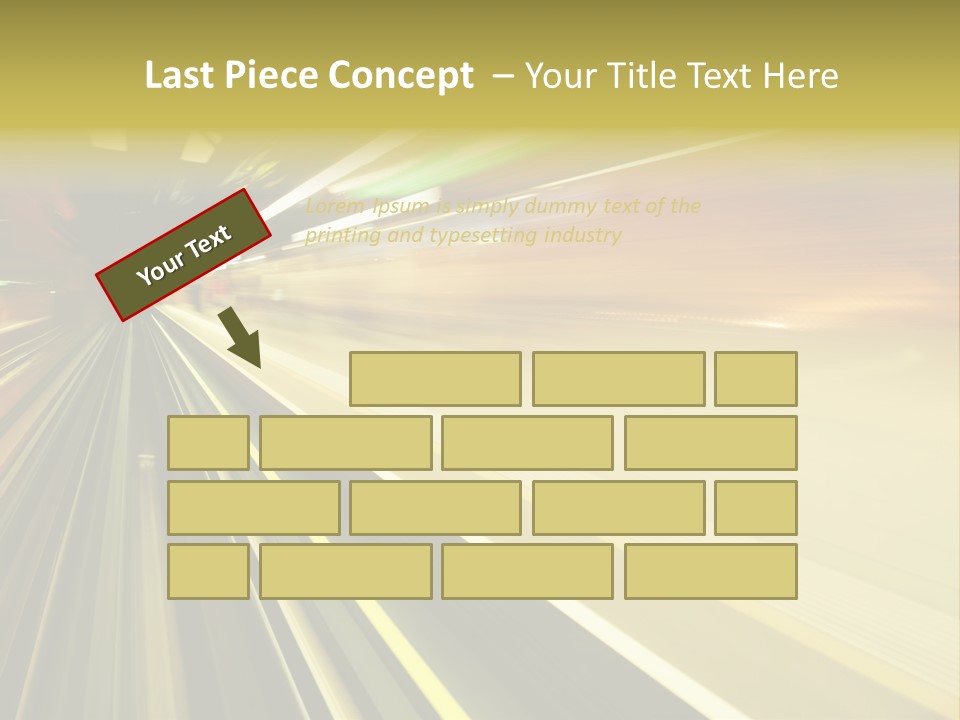 Curve Train Vortex PowerPoint Template