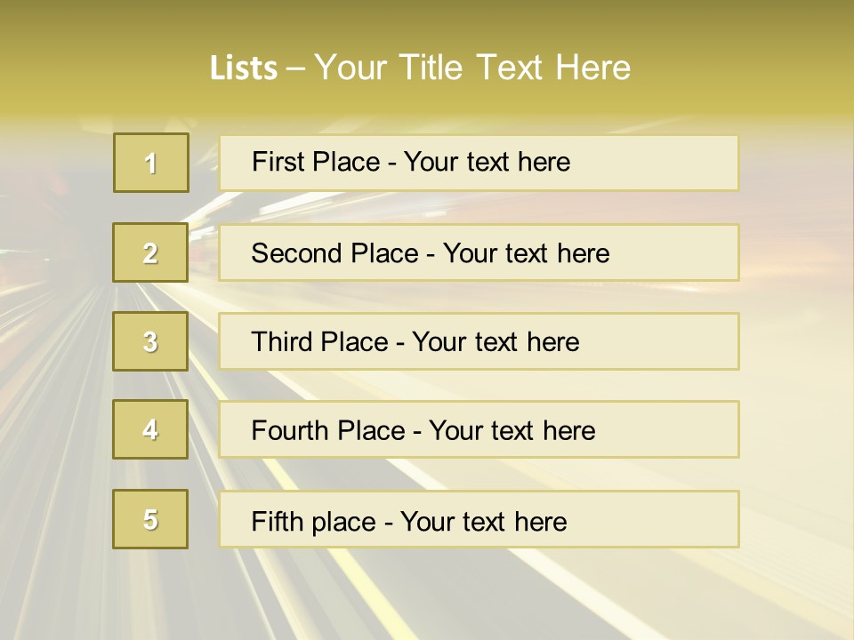 Curve Train Vortex PowerPoint Template
