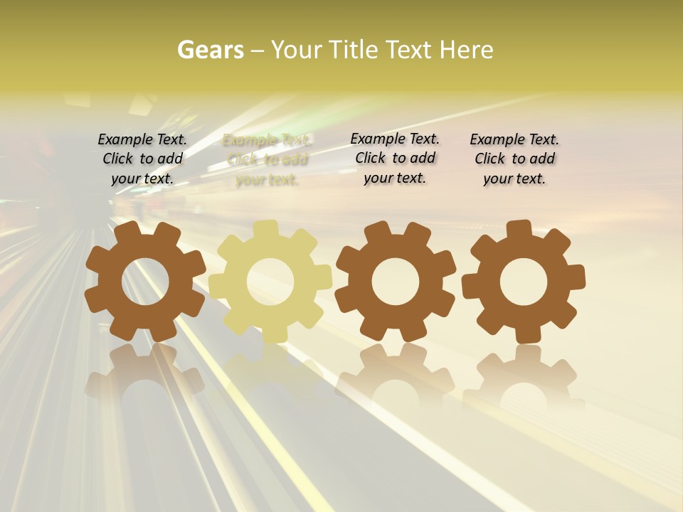 Curve Train Vortex PowerPoint Template