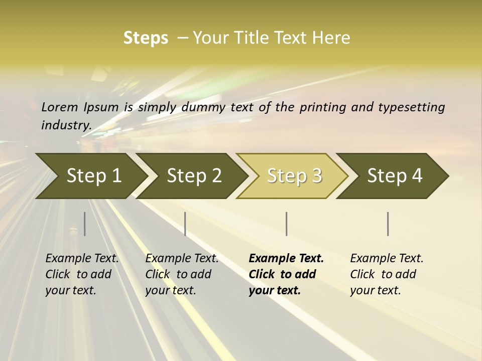 Curve Train Vortex PowerPoint Template