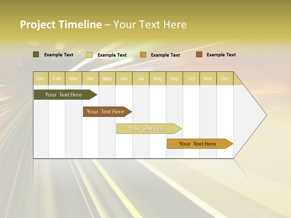 Curve Train Vortex PowerPoint Template
