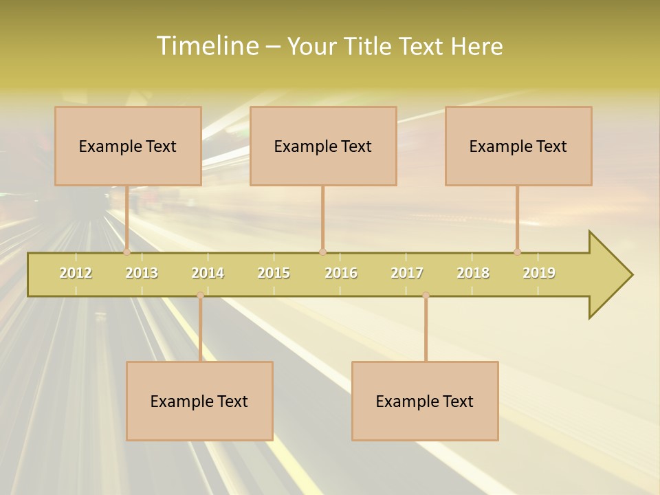 Curve Train Vortex PowerPoint Template