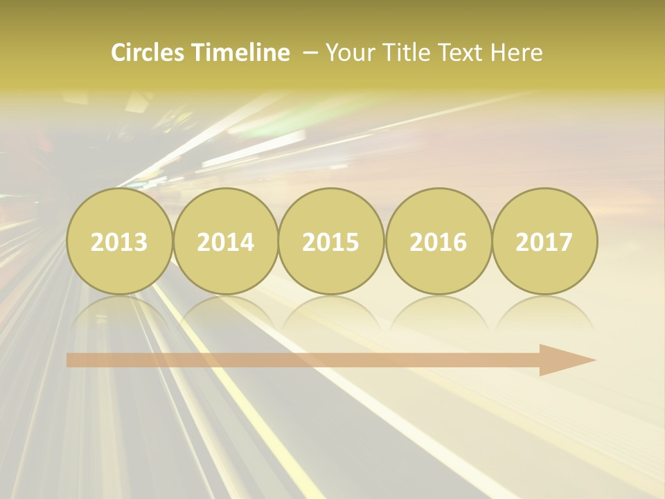 Curve Train Vortex PowerPoint Template