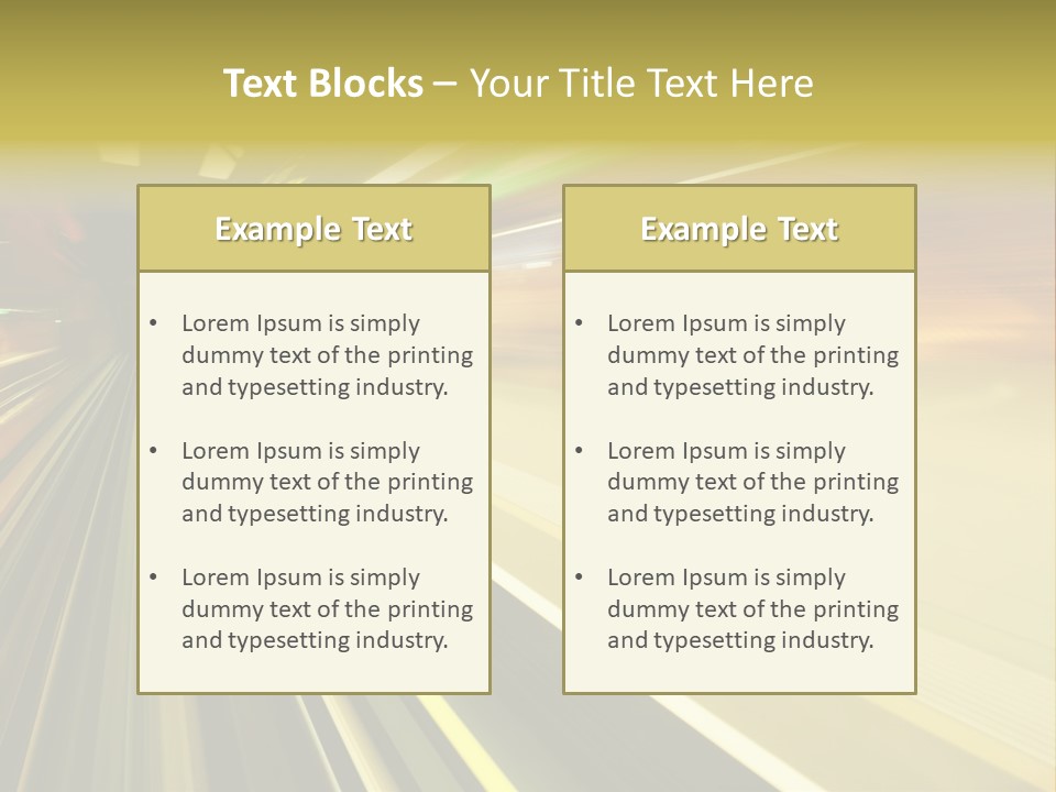 Curve Train Vortex PowerPoint Template