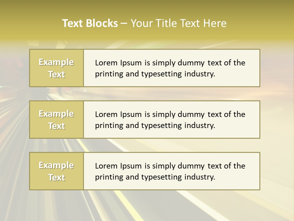 Curve Train Vortex PowerPoint Template