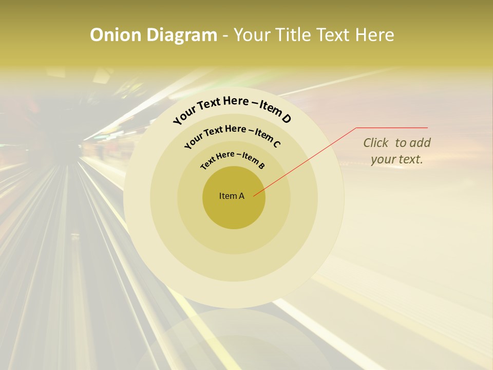 Curve Train Vortex PowerPoint Template