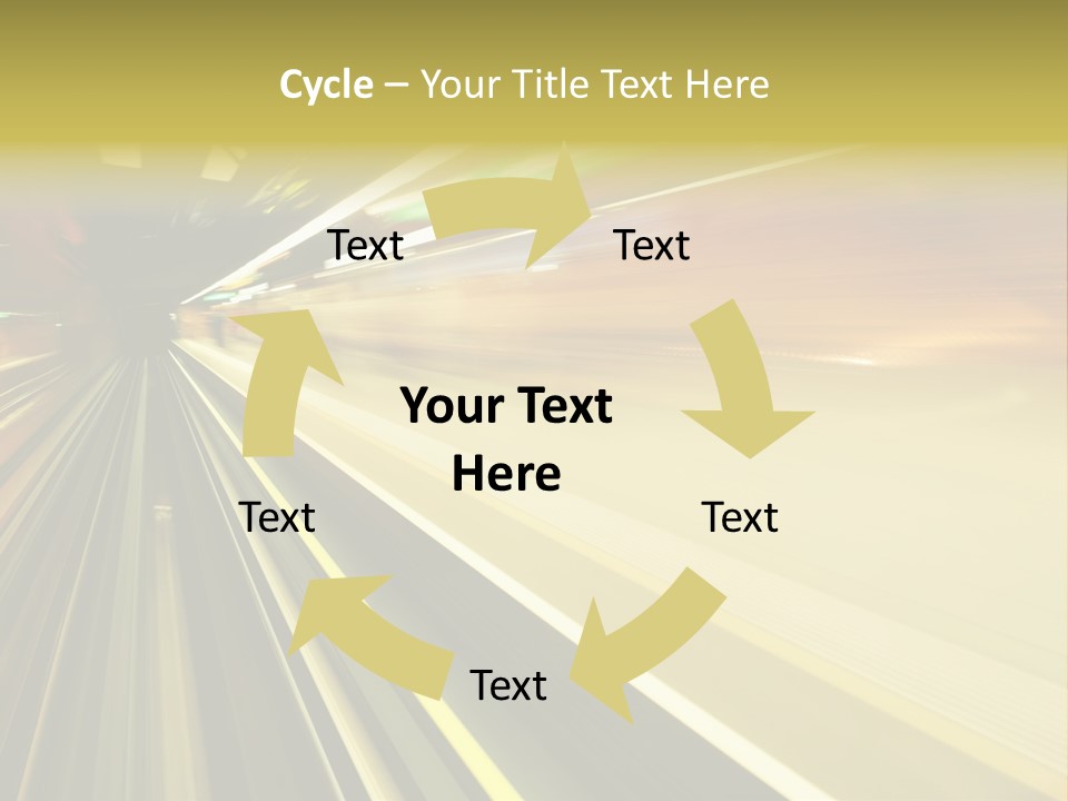 Curve Train Vortex PowerPoint Template