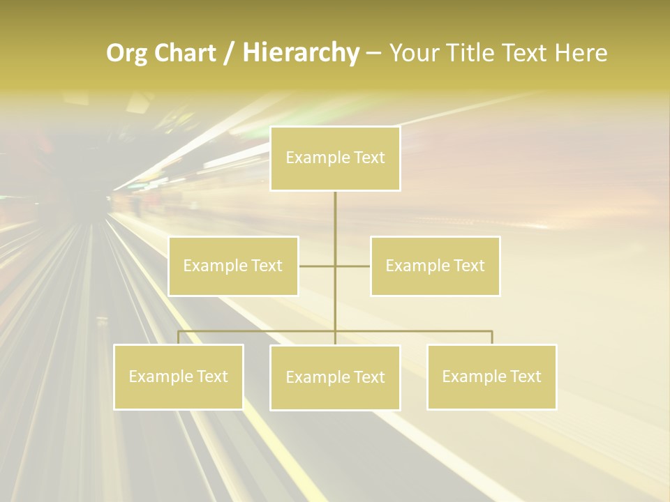 Curve Train Vortex PowerPoint Template