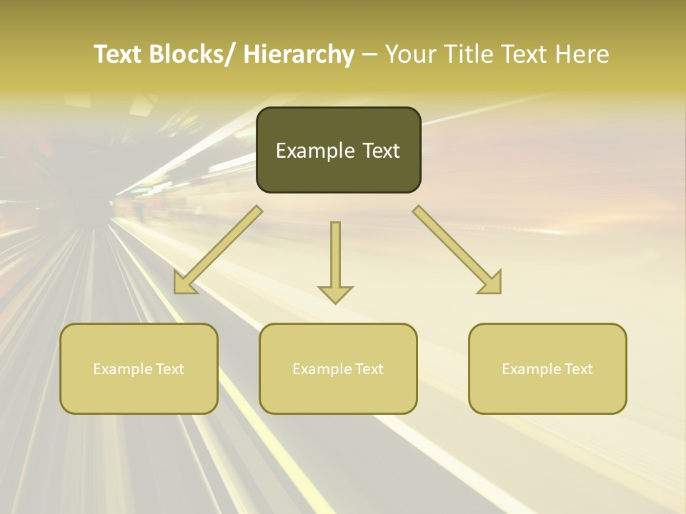 Curve Train Vortex PowerPoint Template
