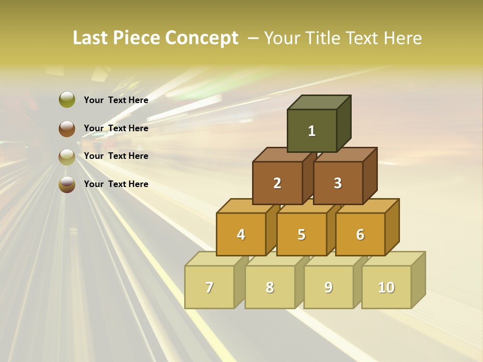 Curve Train Vortex PowerPoint Template