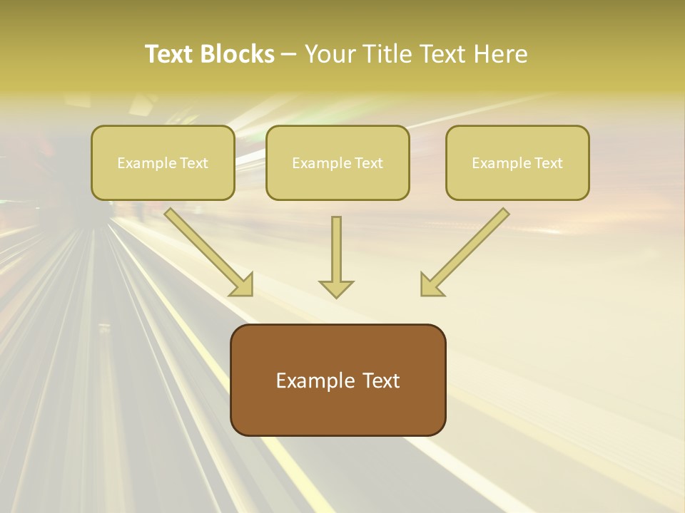 Curve Train Vortex PowerPoint Template