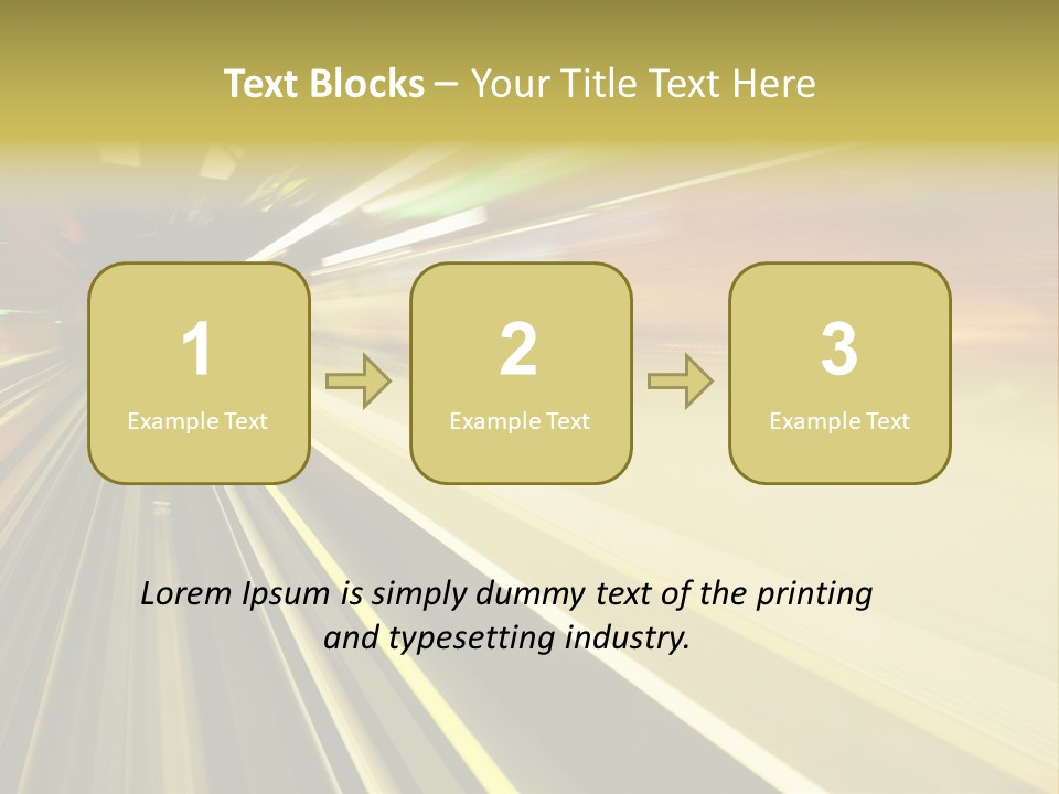 Curve Train Vortex PowerPoint Template