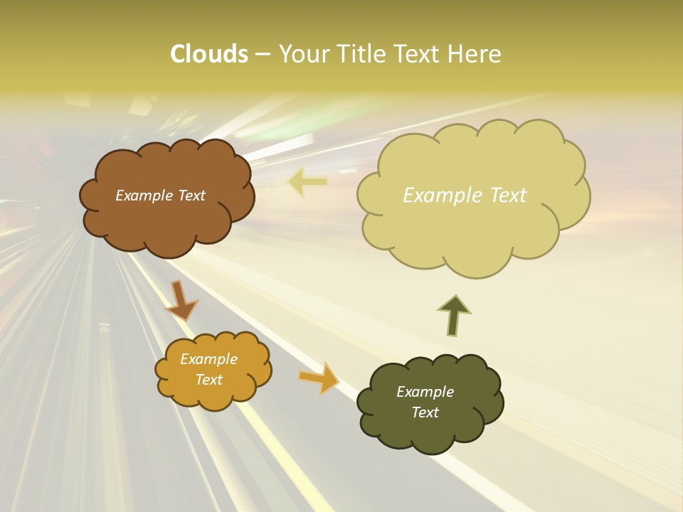 Curve Train Vortex PowerPoint Template