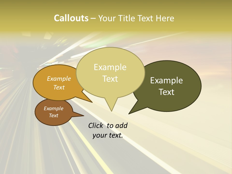 Curve Train Vortex PowerPoint Template