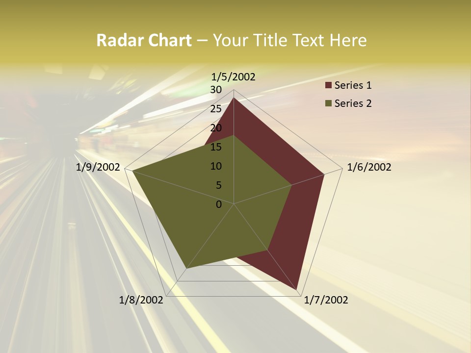 Curve Train Vortex PowerPoint Template
