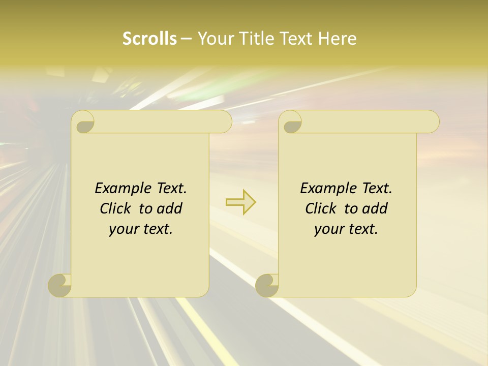 Curve Train Vortex PowerPoint Template