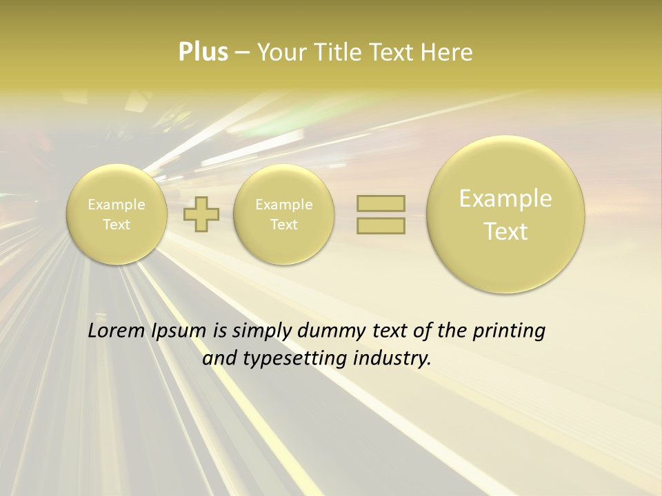 Curve Train Vortex PowerPoint Template