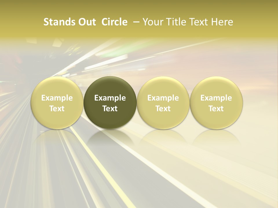 Curve Train Vortex PowerPoint Template