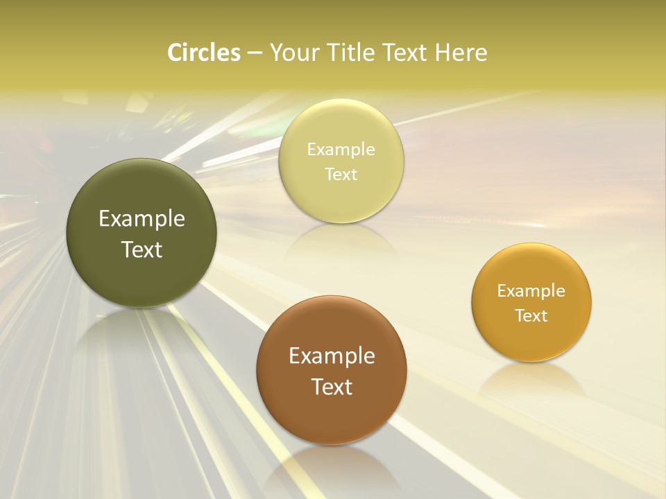 Curve Train Vortex PowerPoint Template