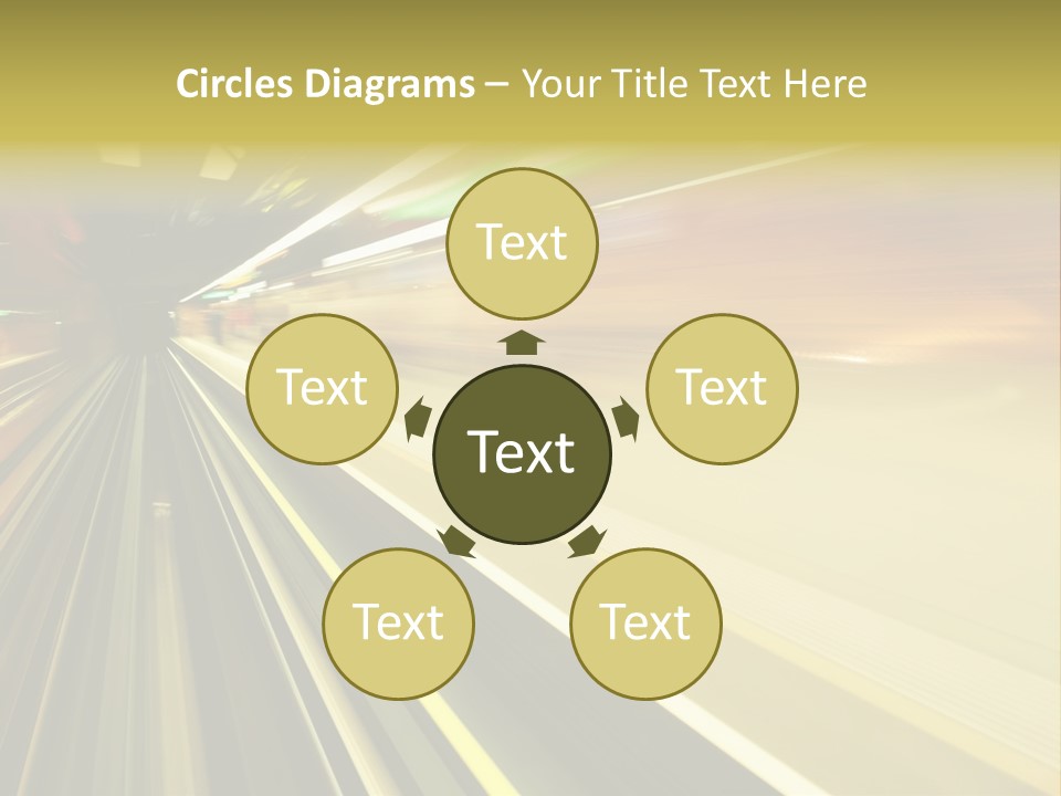 Curve Train Vortex PowerPoint Template
