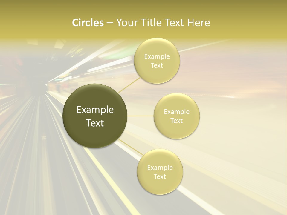 Curve Train Vortex PowerPoint Template