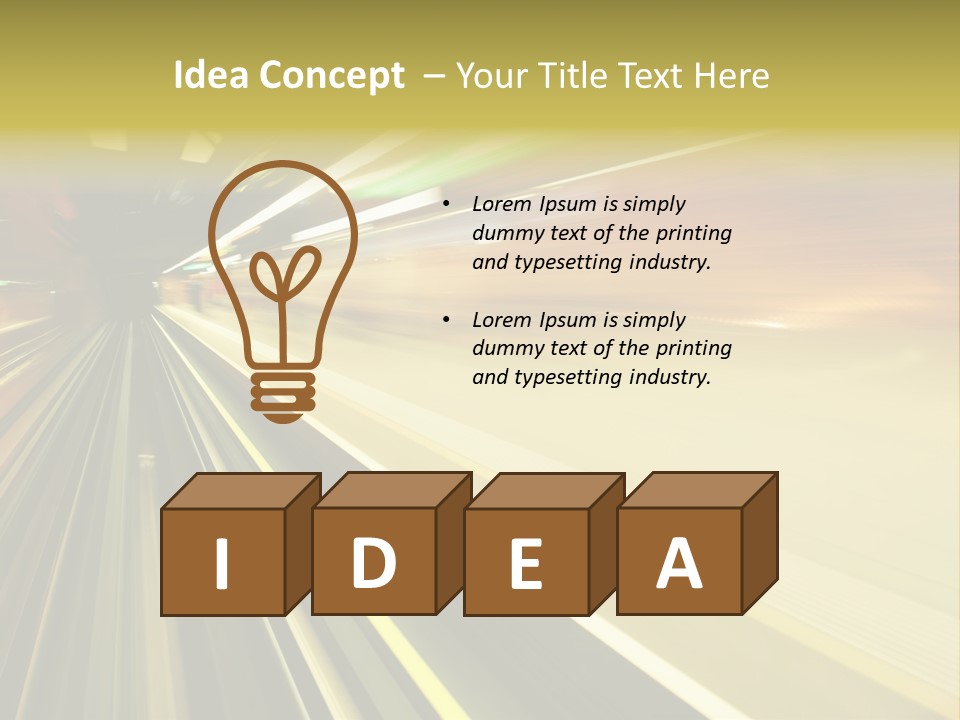Curve Train Vortex PowerPoint Template
