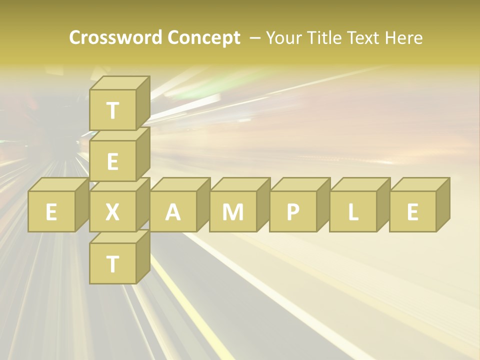 Curve Train Vortex PowerPoint Template