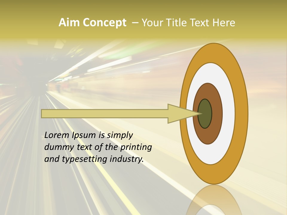 Curve Train Vortex PowerPoint Template
